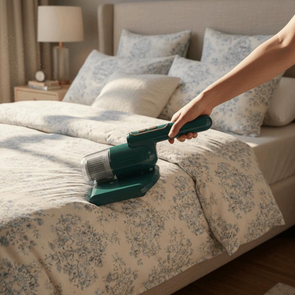 HEPA Filtration Wireless Mite Remover Detachable Vacuum Cleaner Portable Handheld Vacuum  Home