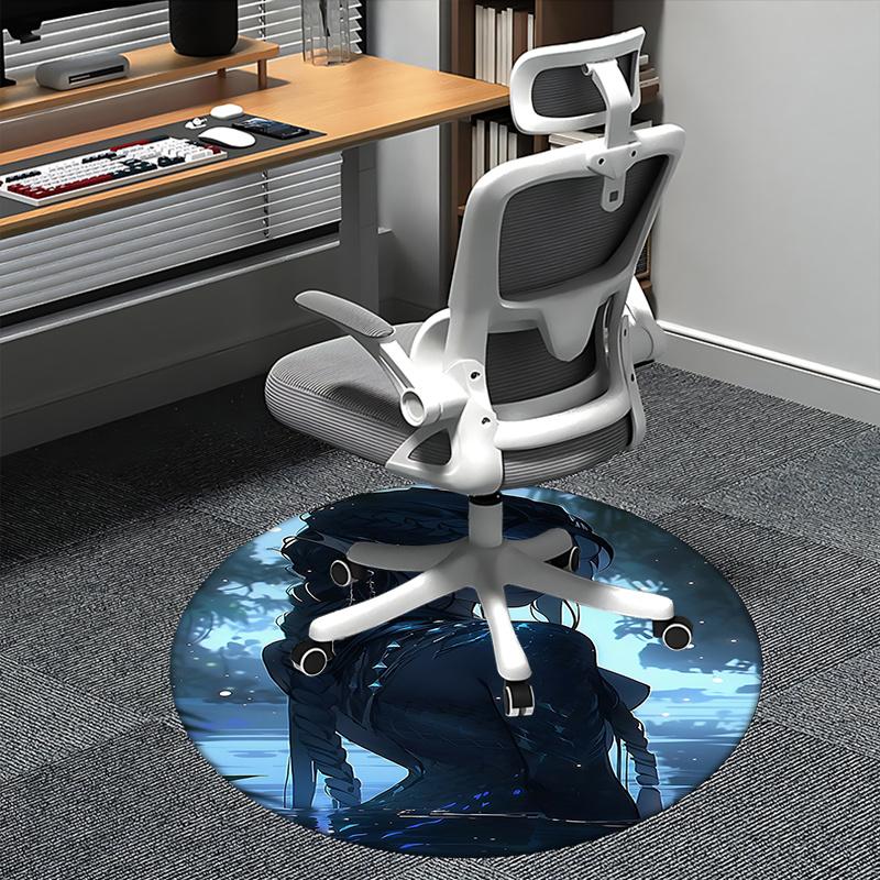 

Ethereal Avatar Chair Mat Round Carpet for Home Decor, Office Use, Living Room, Bedroom, Gift Idea0115b 80cm by 80cm