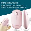 ELECOM Mouse Bluetooth Wireless Mouse Slint Silent Thin Mobile 4 Buttons Rechargeable Connectable to 3 Devices Pink M Size Multi-pairing M-TM15BBPN