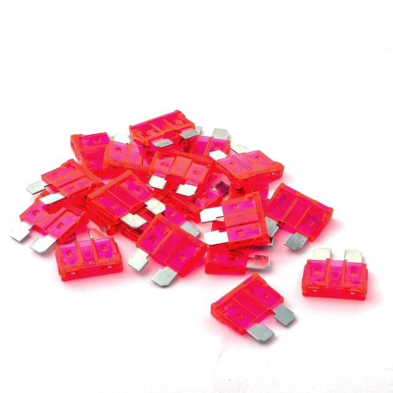 100Pcs 3 Amp Fuses HVAC ATC/ATO Stanbdard Fuse, 3A Car Fuse Blade for Automotive, Truck, Boat, Motorcycle