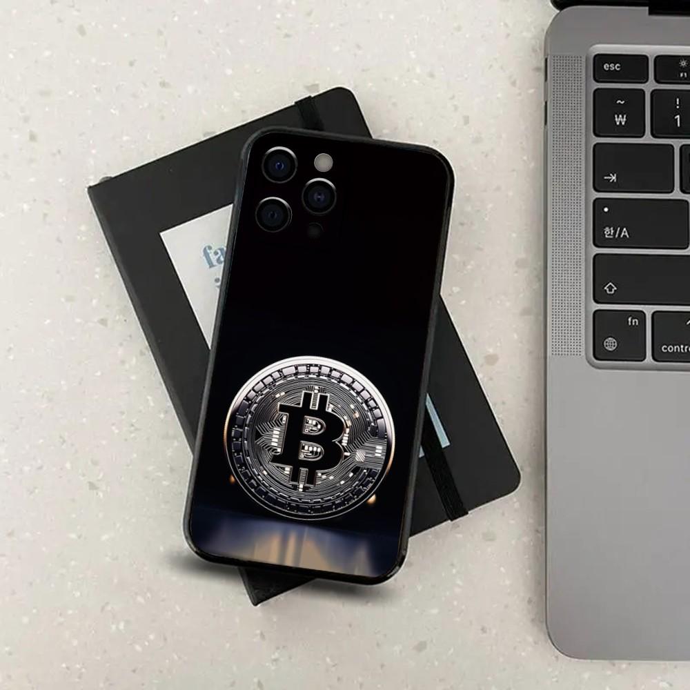 Crypto Currency Bitcoin BTC Phone Case For Apple iPhone 15,14,13,12,11,Pro,X,XS,Max,XR,Plus,Mini Soft Black Cover