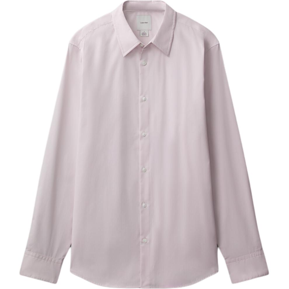 

Calvin Klein Minimalist Comfortable Versatile Fitted Button Long Sleeve Shirt Men shirts Gray Lilac 40BM127-VC9 M