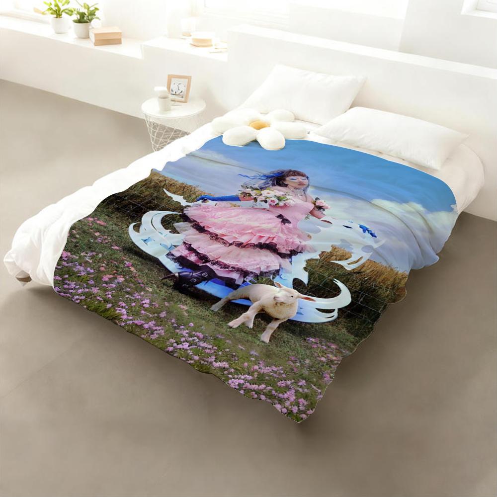 

Jazmin Bean Album Throw Flannel Throw Blanket: Soft Kid-Friendly Warm Anti-Static All Season Washable Couch Bed Home 75x90cm