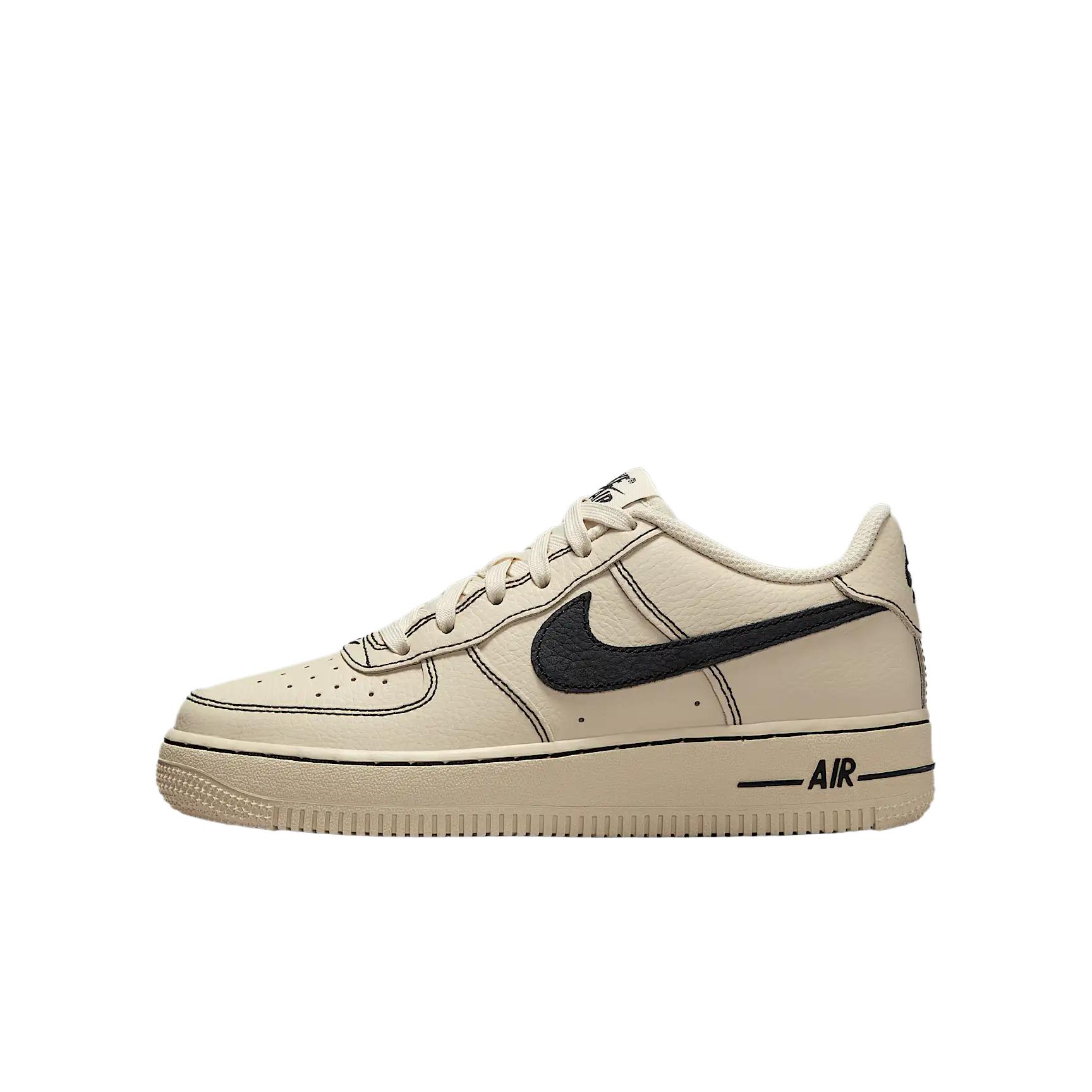 Nike Air Force 1 LV8 GS Big Kids Light Khaki Black HJ4563-200 36