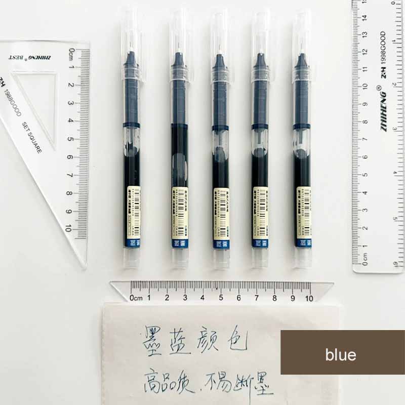 0.5mm Quick-Drying Large Capacity Smooth Rollerball Pens Gel Ink Pen Needle Point Fine Line Writing School & Office Supplies
