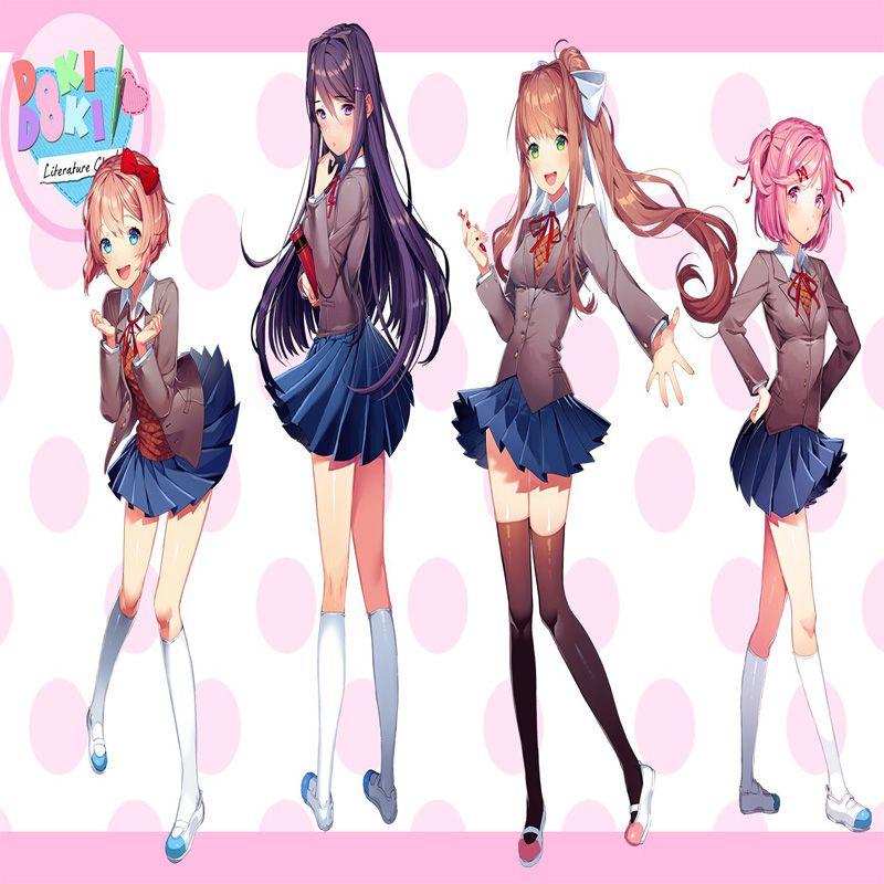 Comfortable And Stylish Doki Doki Literature Club Cosplay Shoes For Women