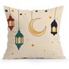 Ramadan Themed Cartoon Illustration Cushions Pillowcase Polyester Cushion Cover Throw Pillow Pillowcover Home Car Sofa Decor