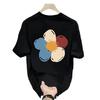 American Ruffian Handsome Heavy Cotton Short-Sleeved T-Shirt Niche Plant Small Partner Printed Couple Versatile Bottoming Shirt