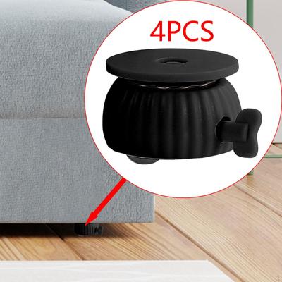 4 Pieces Circular Swivel Caster Wheel Furniture Casters Simple Installation 360° Rotation Replace