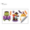 DIY Halloween Window Decorations Static Clings, Cartoon Ghost Pumpkin Witch Monsters Decals, Waterproof Festive Holiday Home Decor Removable