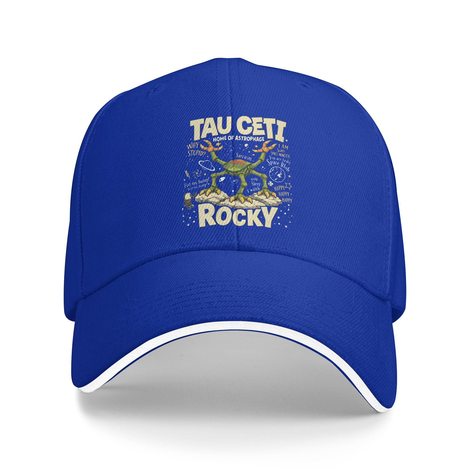 

Rocky Project Hail Mary Space Monster Baseball Cap Casual Sandwich Cap Unisex Polyester Dad Hat Sport One Size синий