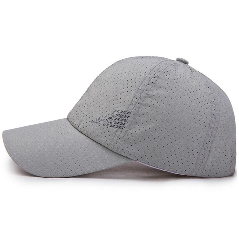 Summer Thin Outdoor Breathable Quick Dry Baseball Cap Men Women Sports Golf Fishing Sun Visor Hat Solid Color Snapback Caps