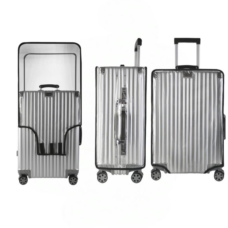 Clear Thickened Waterproof Luggage Cover for Suitcases - Dustproof Protection for 20/24/26/28 Inch Trolley Cases