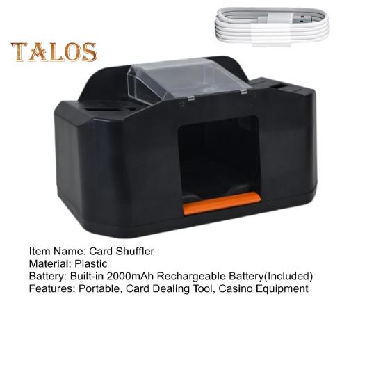 Automatisk kortblandare 2000mAh uppladdningsbar tyst elektrisk pokerkortåterförsäljare Maskinkorthanteringsverktyg Kasinoutrustning