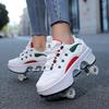 Scarpe da Skate con Ruote Sneakers con Ruote Ragazzo/Ragazza Pattini a Rotelle Scarpe Roller Scarpe Deformabili Scarpe da Pattinaggio a Rotelle Scarpe da Skate per Ragazzi