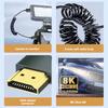 8K HDMI-kompatibles zu HDMI-kompatibles Spiralkabel 48 Gbit/s Extrem dünnes HDMI-kompatibles 2.1 Kabel für Kamera/PC/Monitor