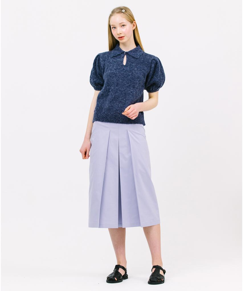 Jun By Jun K Three-Tuck A-Line Skirt_Lavender
