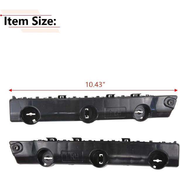 RLB-HILON Front Bumper Bracket Compatible With Nissan Rogue 2014 2015 2016 2017 2018  Year, For 62222-4BA1A 62223-4BA1A