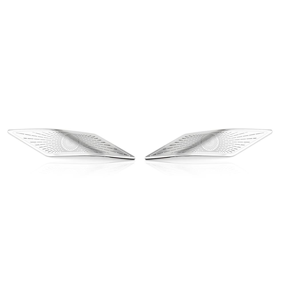 2*For Hyundai IONIQ 6 -2025 Stainless Steel A-Pillar Tweeter Speaker Cover Trim Interior Decorative Car Styling Accessories