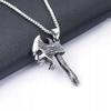 Nordic Viking Axe Skull Necklace 350
