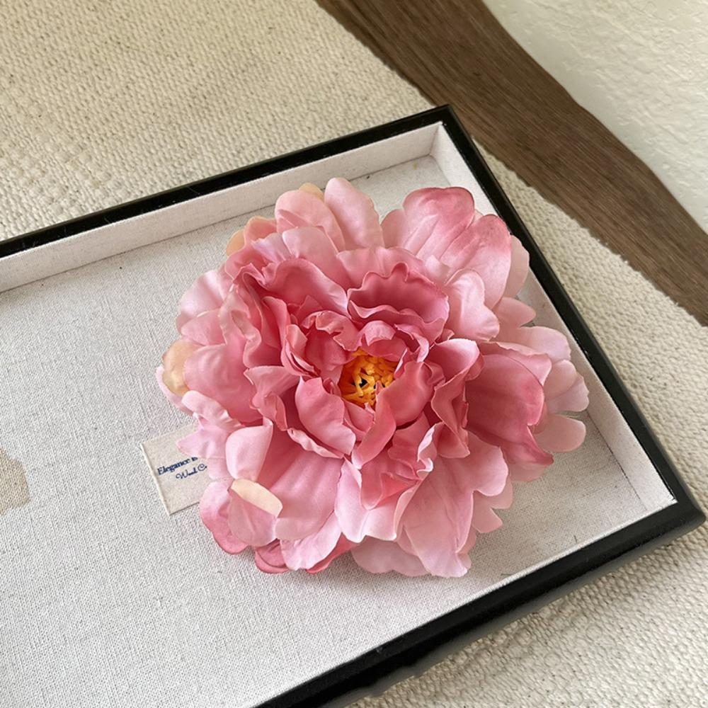 Simulation Flower Hair Clip 14cm Girl Hairpins Fashion Brooch Pin  Wedding Headwear