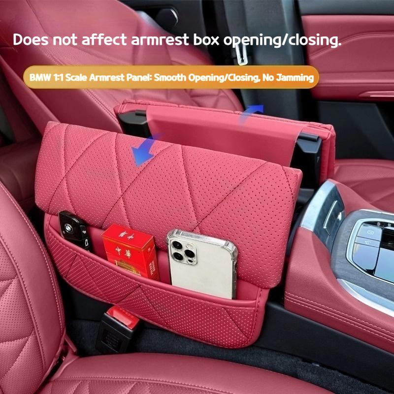 Per BMW X5 X6 X7 G05 G06 G07 2019-2025 copertura protettiva in pelle per scatola bracciolo X5L imbottitura rialzante bracciolo controllo centrale accessori