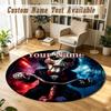 Saw Billy the Puppet Personalized Round Rug Support Custom Name, Soft Home Decor Mat