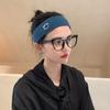 Letter Printed Elastic Sport Headband Breathable Sweat-Absorbent Headscarf  Couple