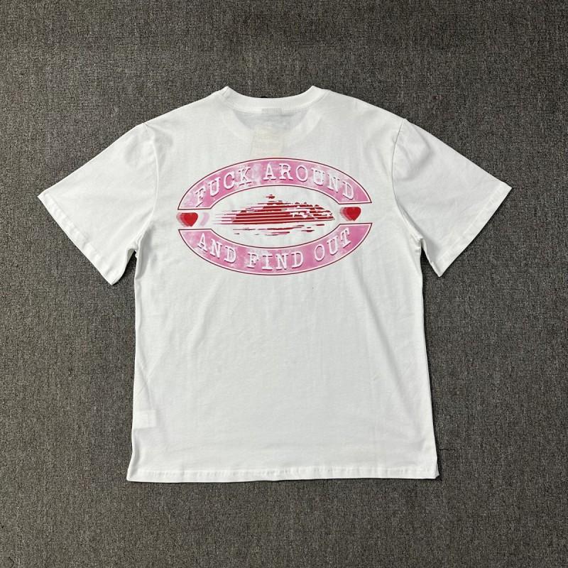 Unisex Übergroßes Baumwoll-Grafik-T-Shirt Lockerer Schnitt Rundhalsausschnitt Kurzarm T-Shirt Herren Damen Freizeit