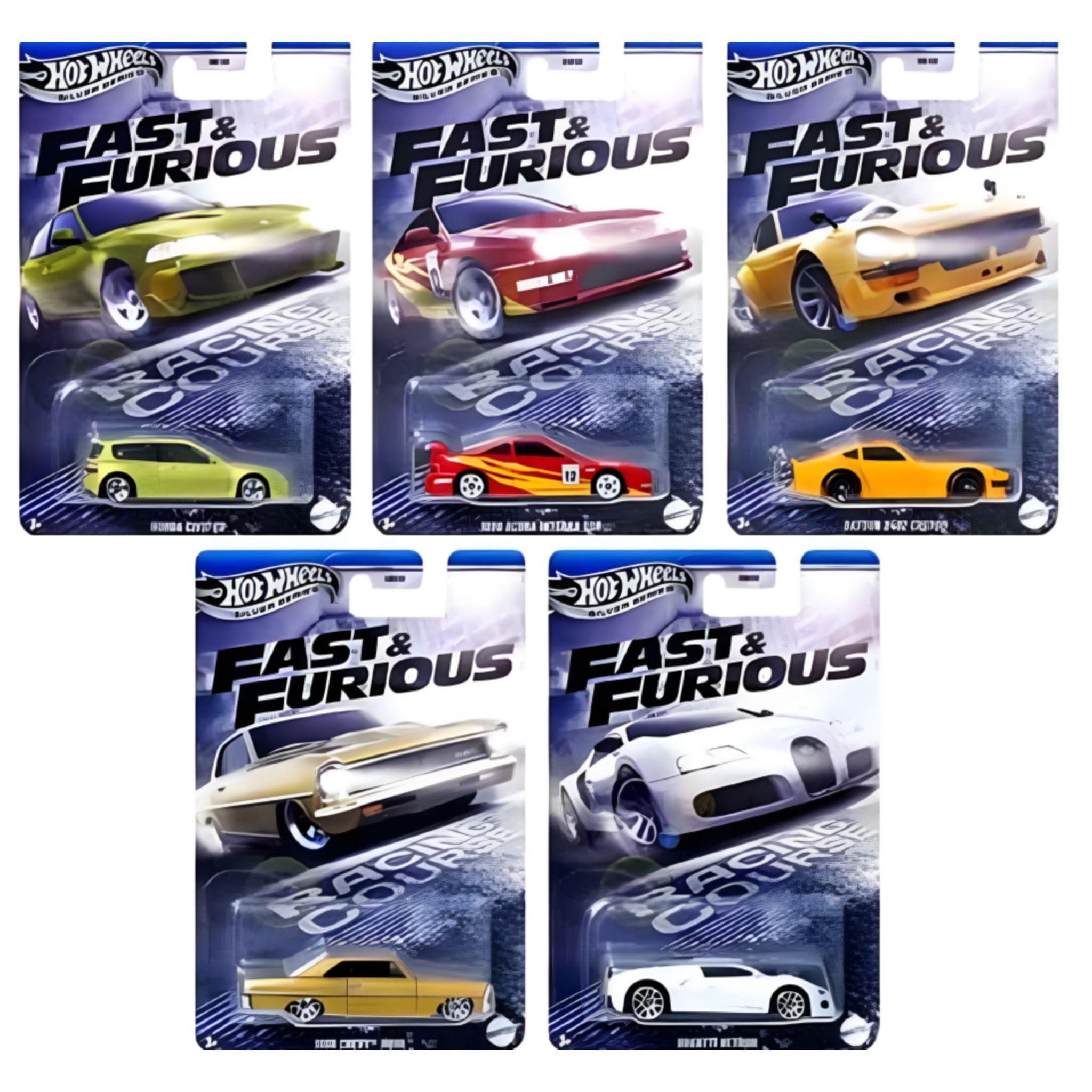 

Hot Wheels Форсаж Тематический Ассортимент Гоночная Трасса Транспортное Средство Игрушка Мини-машинка Полный Набор для выпуска 986K-HNR88 и 5 Машинок [Запланировано 14-го]
