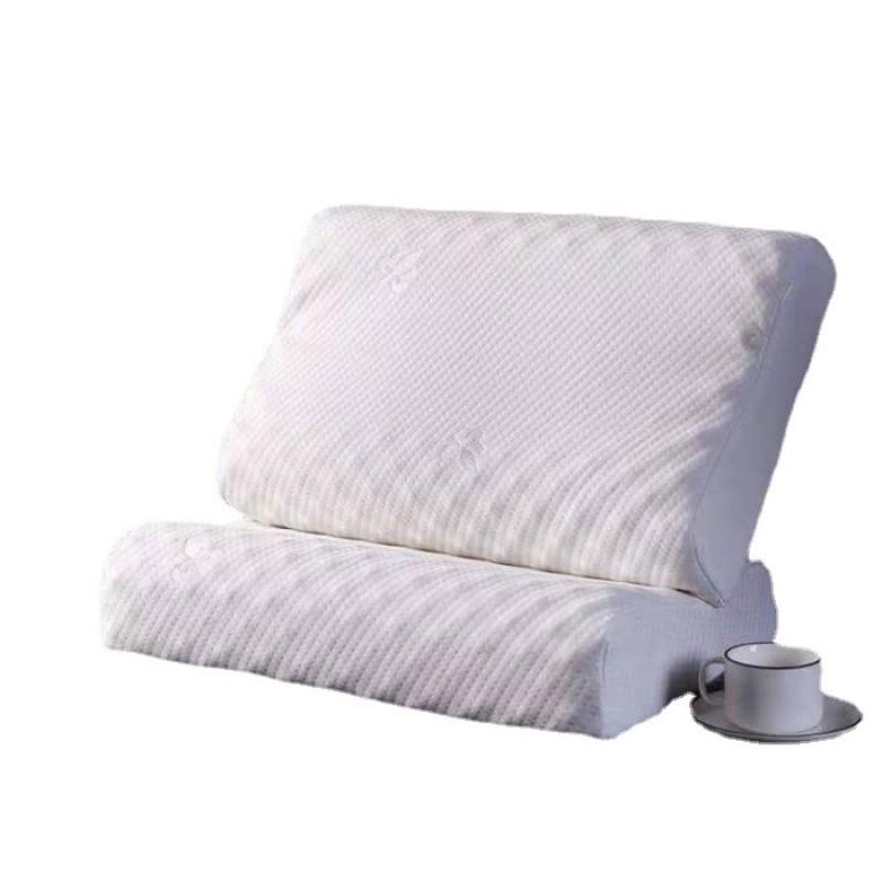 Memory Foam Latex Pillow Adults - Breathable Ergonomic Sleep Support 1-5cm Height Synthetic Core Single Use