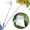 Stainless Steel Splicing Rod Fruit Picker Telescopic Pole Fruits Picker Tool Fruit Picking Tool for Farm Garden Supplies