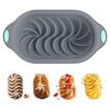 Silicone Bread Loaf Pan With Fluted Design, Food Grade Non-Stick Silicone Baking  For Cake, Metal Reinforced Frame Secure