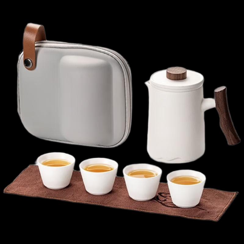 Portable Ceramic Kung Fu Tea Set