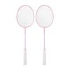 Set Racchette da Badminton Leggero Resistente per Bambini Ragazze Principianti Adulti - 2 Racchette in Lega di Ferro con Corda in Nylon o Piuma