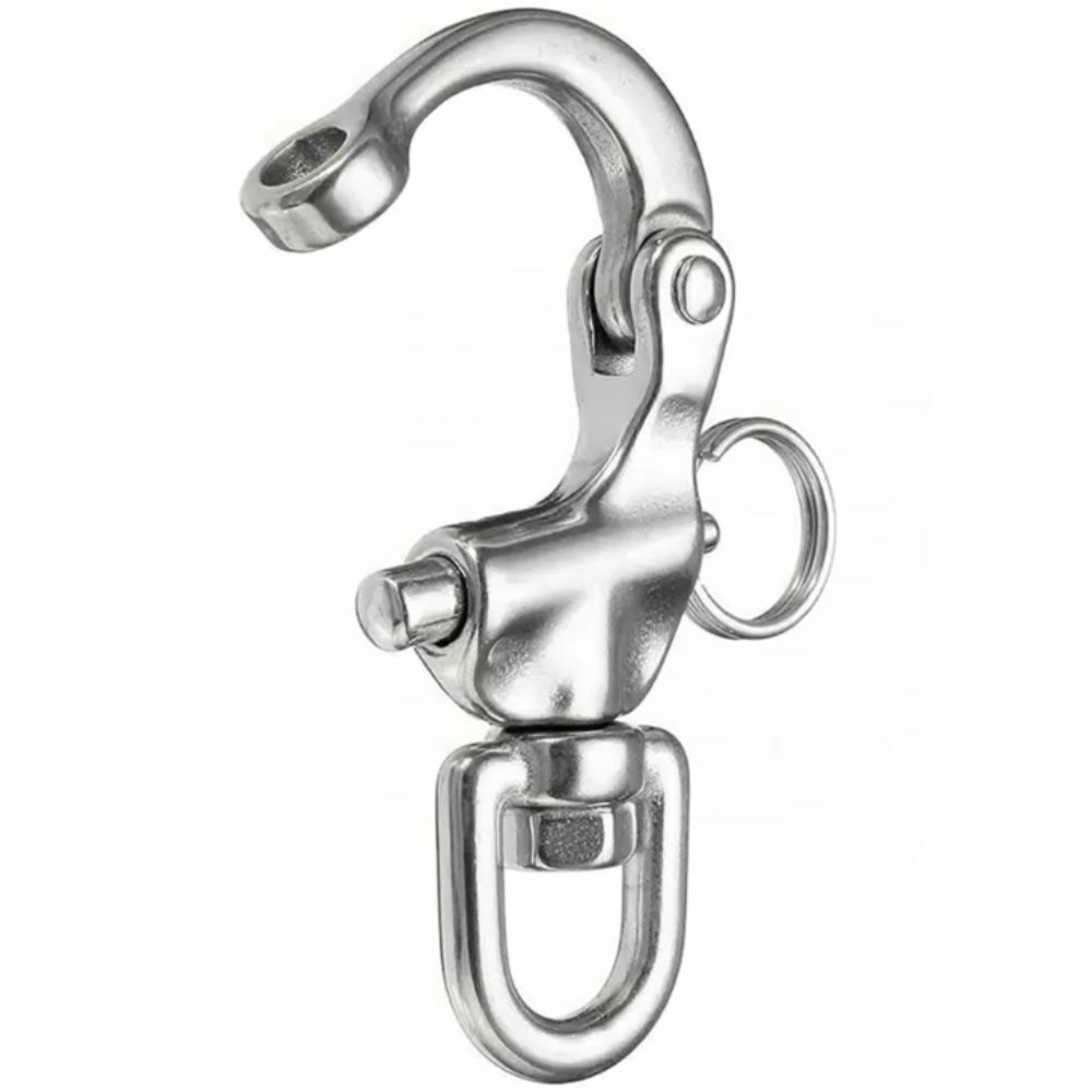 Quick Release Rotary Shackle 316 Stainless Steel Quick Release Buckle Boat Shackle  Sailing Rope