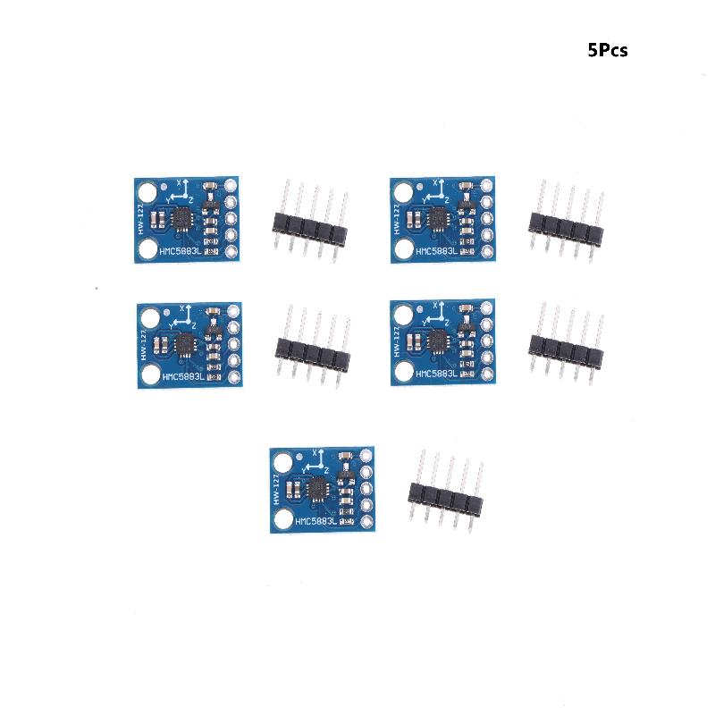 Gy-273 Qmc5883L Three-Axis Magnetic Field Sensor 3V-5V Electronic Compass Magnetometer Sensor Module For Arduino
