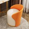 Same Day Delivery Luxurious Bedroom Vanity Stool: Solid Wood Swivel Makeup Chair with Backrest