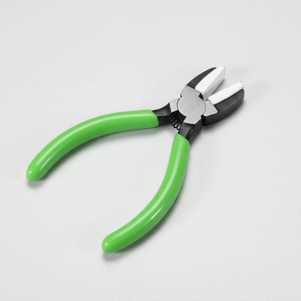 Пластиковые головки плоскогубцы из высокоуглеродистой стали DIY Инструменты для обжима бусин для ювелирных изделий Ручные обжимные плоскогубцы для поделок