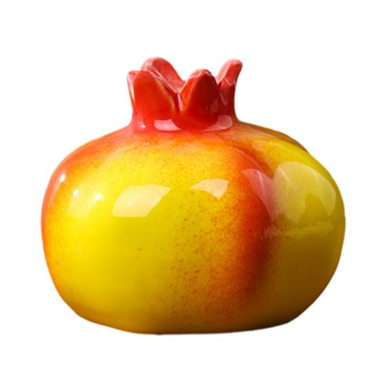 Bedroom Decoration Vase Fruit Shaped Vase, Decorative Ceramic Creative Plant Pot, Compact Colorful Home Decor Flower Container for Living Room Kitchen