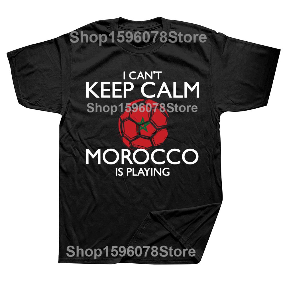 

Funny Morocco Football Moroccan Soccer T Shirts Graphic Cotton Streetwear Short Sleeve Birthday Gifts T-shirt Mens Clothing 4XL