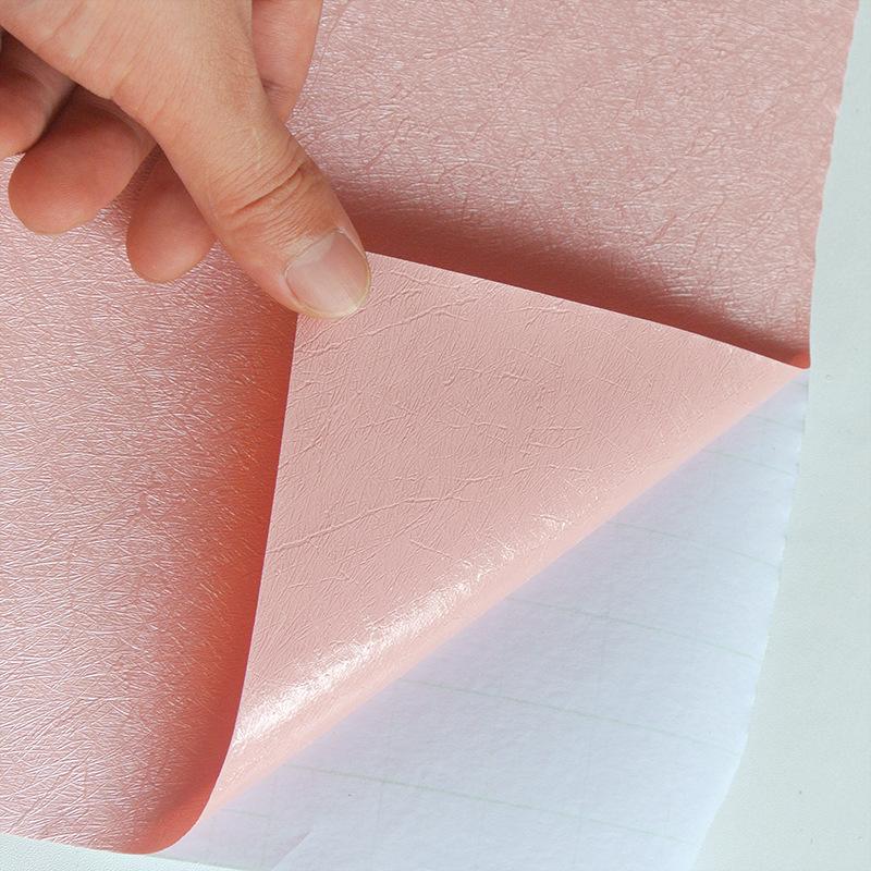 40cm Simple Pure Color Silk Self-adhesive Wallpaper PVC Living Room Bedroom Background Wall Waterproof Decoration Wall Stickers