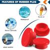 CheeMuii 20 PCS Hubcap Rubber Plugs 1-1/8" Wheel Fit For Trailer Hub Cap Replace Stemco 359-5990 Fit For Stemco 343-4009 343-4024 Etc