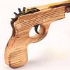 4-S Holz Gummiband Spielzeugpistole Klassische Schleuderpistole Nostalgisches Kinderspielzeug für Interaktives Spielen Kinder Partygeschenk Geschenk
