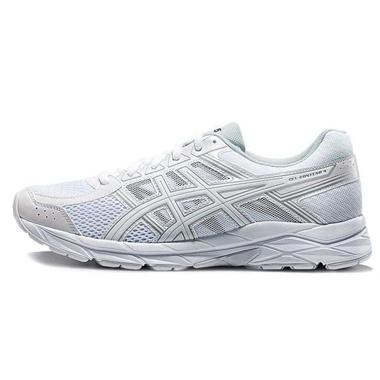 Asics Gel-Contend 4 Low Top Running Shoes Men Sneakers White T8D4Q-0196