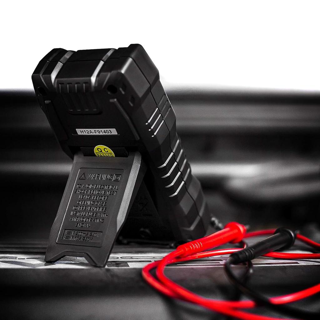 KM100 Digital Multimeter with Case and KET01 Soft Silicone Electrician Test Leads Kit