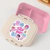 Portable Office Pink kpop Lunch Box Anime Food Storage Containers for k Pop School Picnic Lunchbox Office Dinner Case Gift