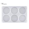 Creative Epoxy Resin Project Mold Silicone Molds for Large Round with 6 Cavities Deep Shape Casting Coasters DIY Crafts Wood Inlays Baking
