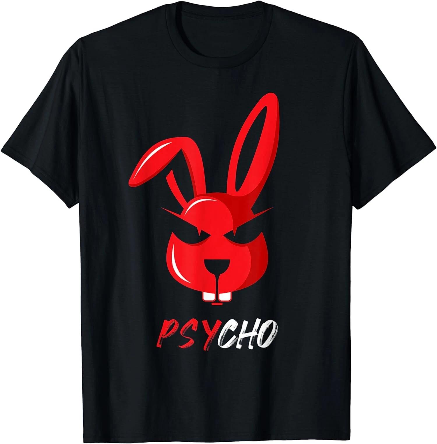 Funny Adorable Psycho Weird Bunny Rabbit T-Shirt XXL