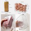 Refrigerator Organizer Bins Fruit Food Sort Storage Box Transparent Egg Storage Box Freezer Kitchen Fridge Storage Organizer